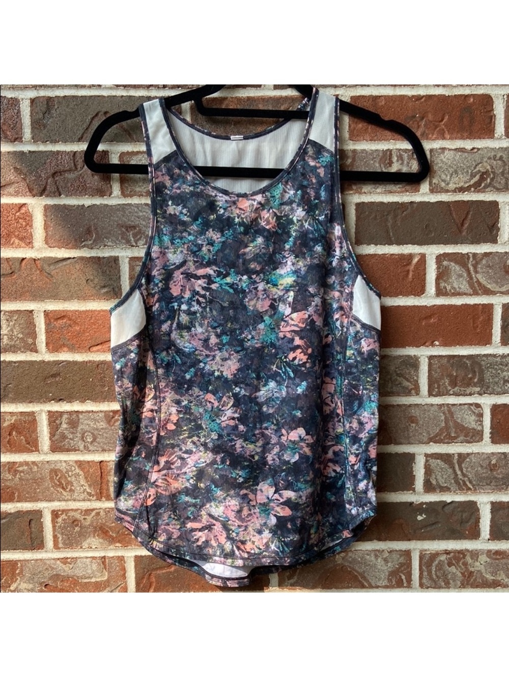lululemon athletica Floral Performance Tank Top - Navy & Pink